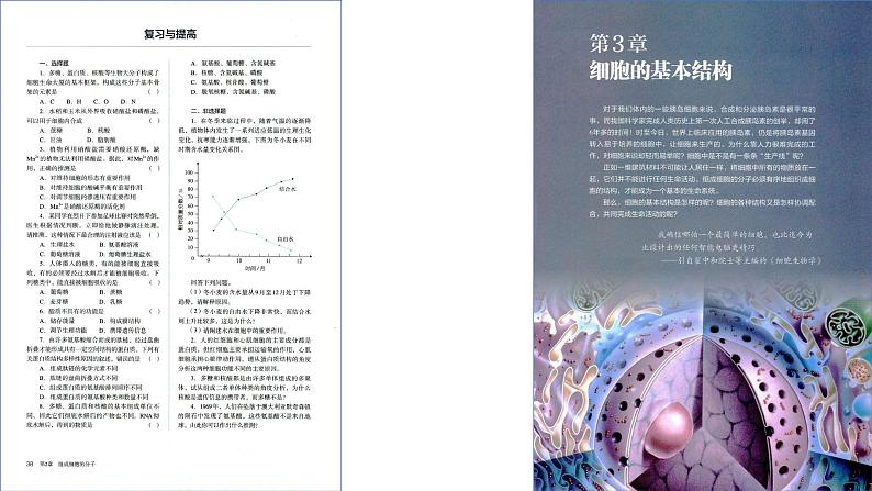 2025届高三一轮复习生物：课本图片遮盖重点巩固基础-细胞的基本结构课件01