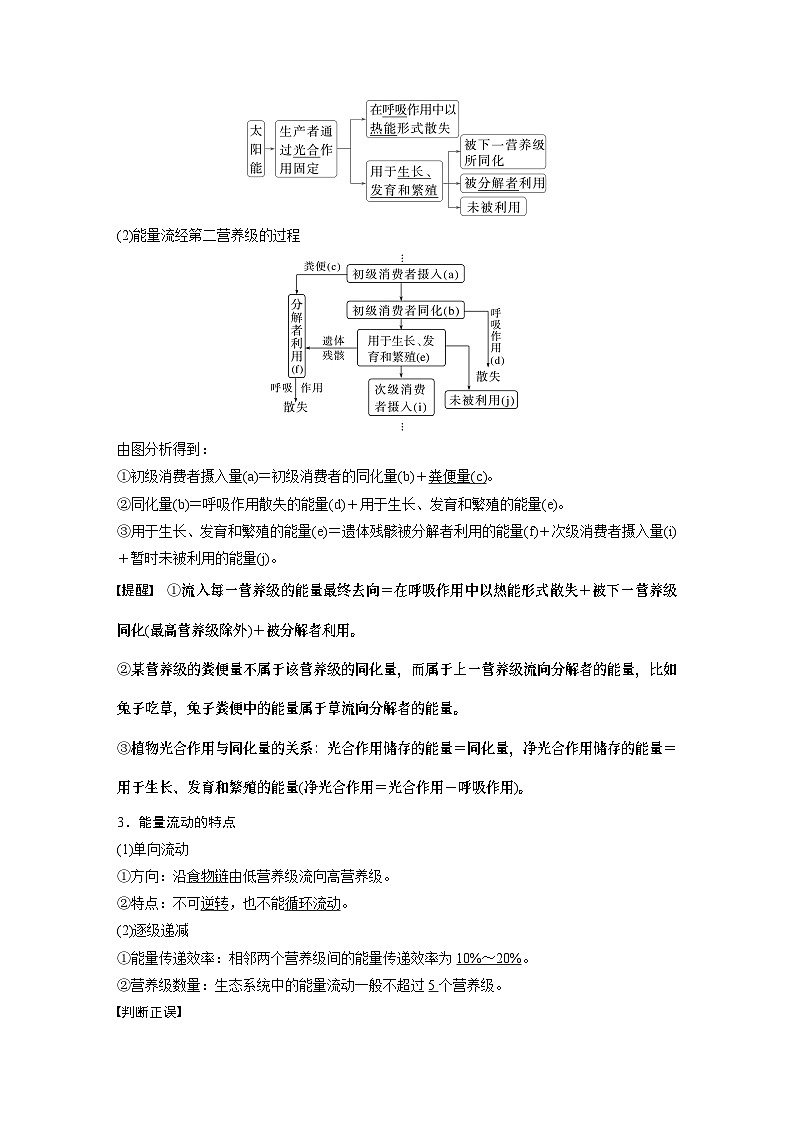 第九单元　第52课时　生态系统的能量流动-2025年高考生物大一轮复习课件02