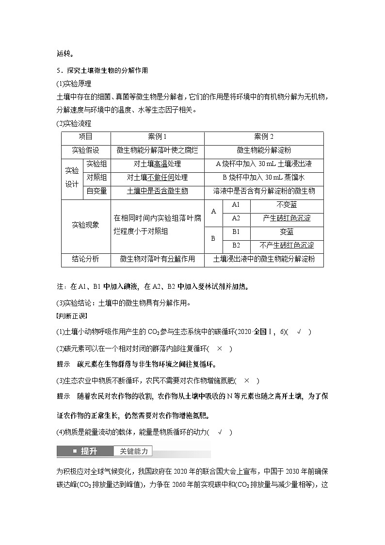 第九单元　第53课时　生态系统的物质循环、信息传递-2025年高考生物大一轮复习课件03