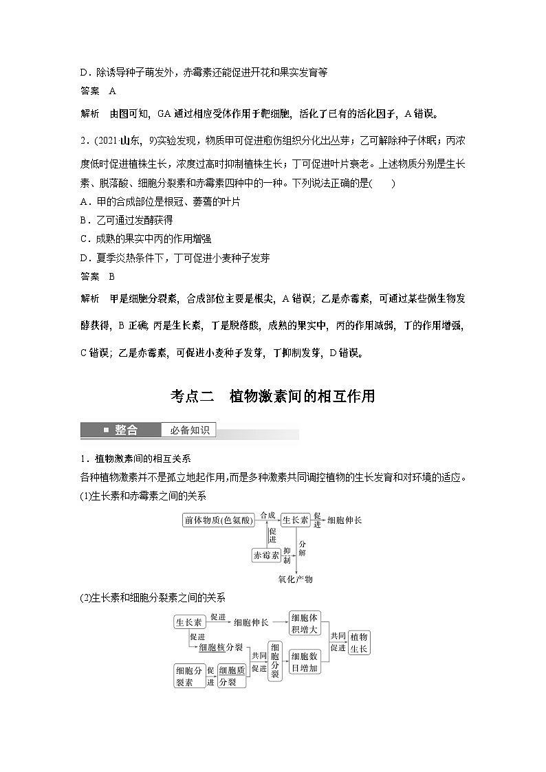 第八单元　第45课时　其他植物激素-2025年高考生物大一轮复习课件03