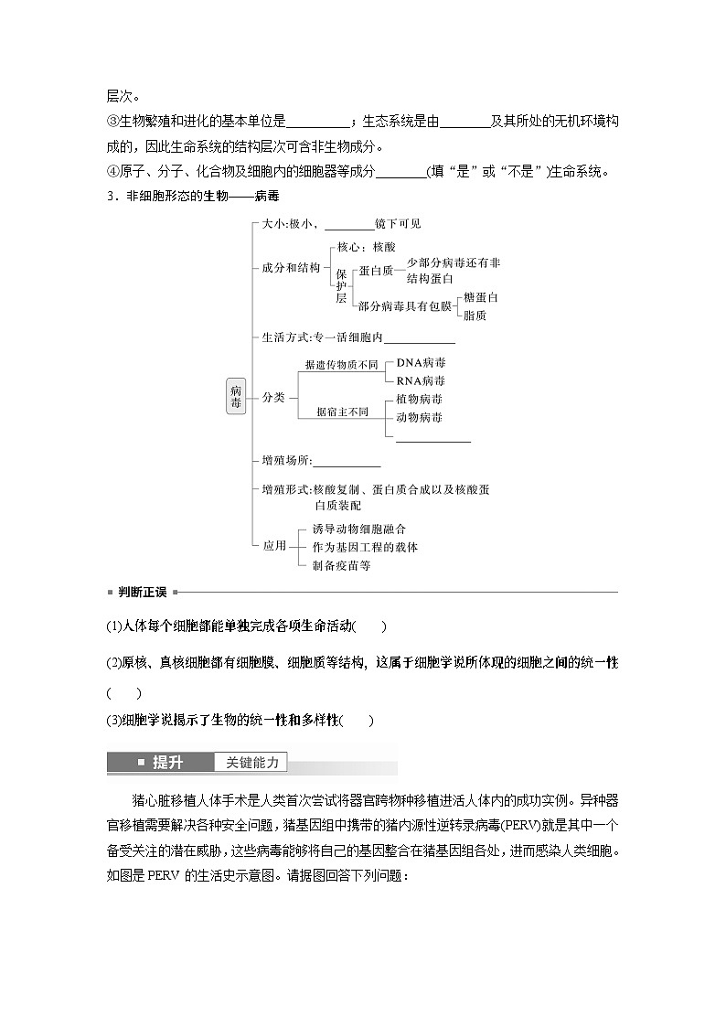 第一单元　第一课时　走近细胞-2025年高考生物大一轮复习课件03