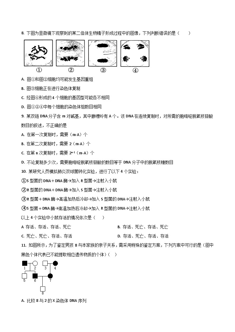 江苏省扬州市第一中学2023-2024学年高一下学期5月教学质量调研评估生物试卷（含答案）第3页
