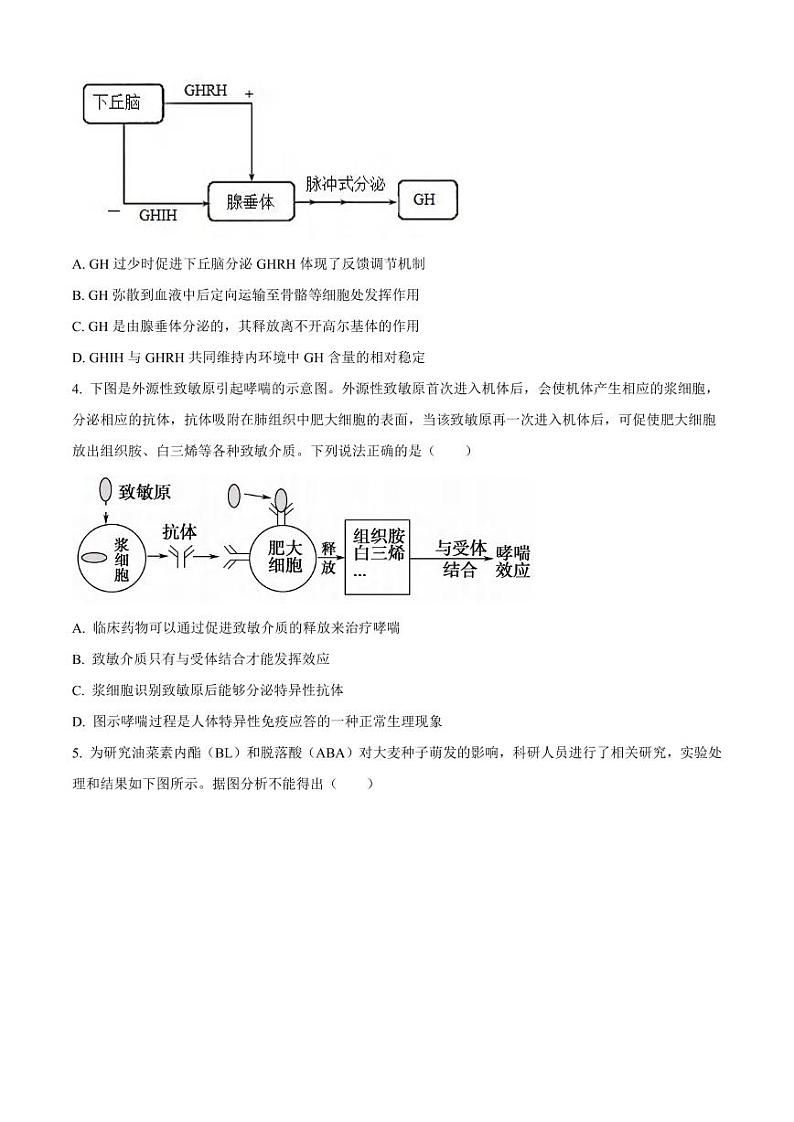 生物丨安徽省师范大学附属中学2025届高二6月测试生物试卷及答案02