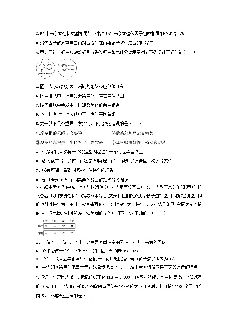 陕西省西安市西安市部分学校联考2023-2024学年高一下学期6月期末生物试题02