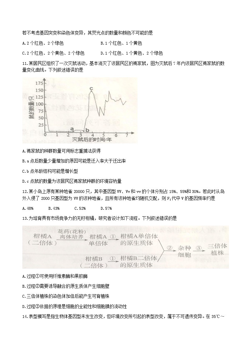 浙江省宁波市2022-2023学年高三下学期4月二模生物试题含答案第3页