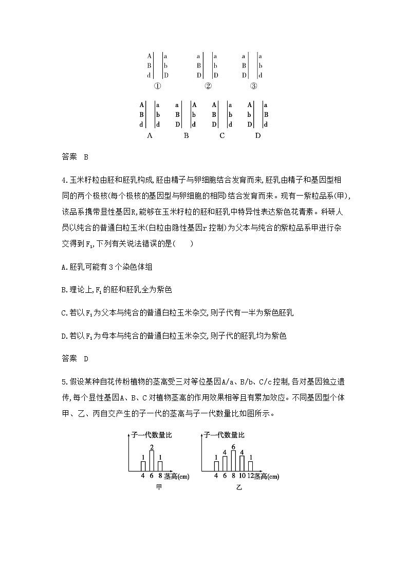 高考生物（山东专用）复习专题8分离定律和自由组合定律过关检测含答案第2页