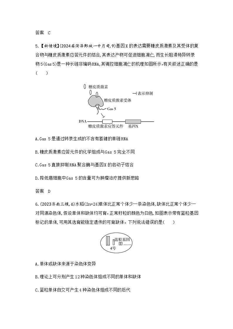 高考生物（山东专用）总复习阶段检测练必修2遗传与进化含答案第3页