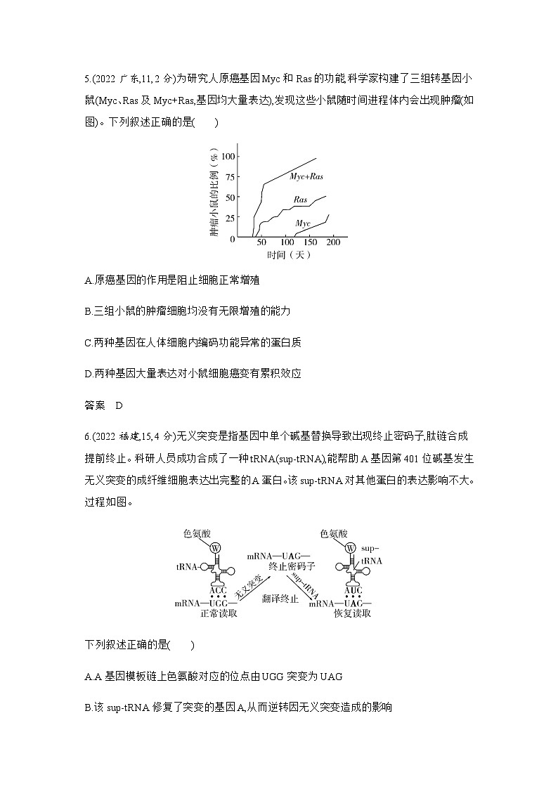 高考生物（山东专用）复习专题11生物的变异与进化练习含答案第3页
