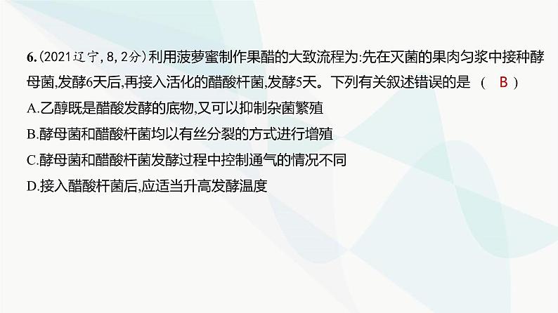 高考生物（山东专用）复习专题20发酵工程练习课件第7页