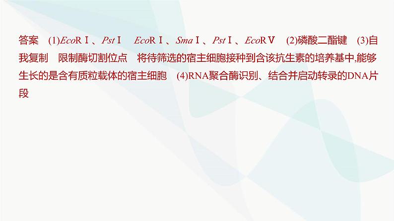 高考生物（山东专用）复习专题22基因工程练习课件07