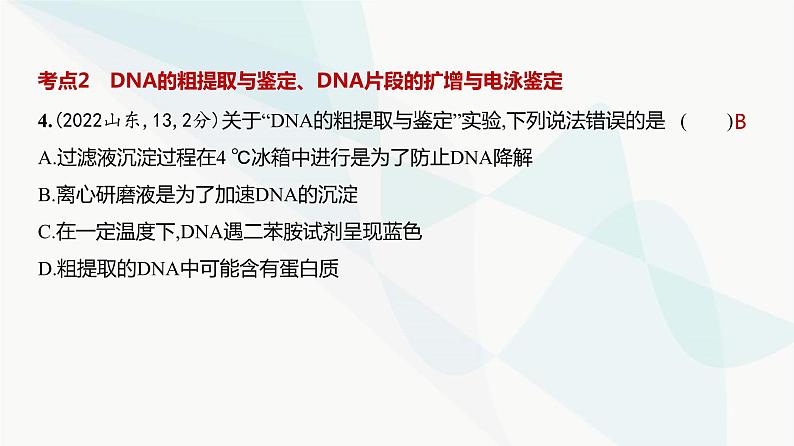 高考生物（山东专用）复习专题22基因工程练习课件08