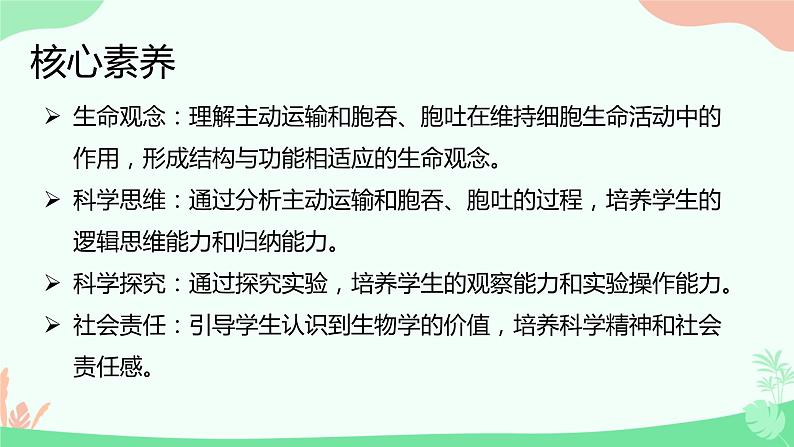 【核心素养】人教版高中生物必修一4.2《主动运输与胞吞、胞吐》课件＋课时练习＋教案（含教学反思）02