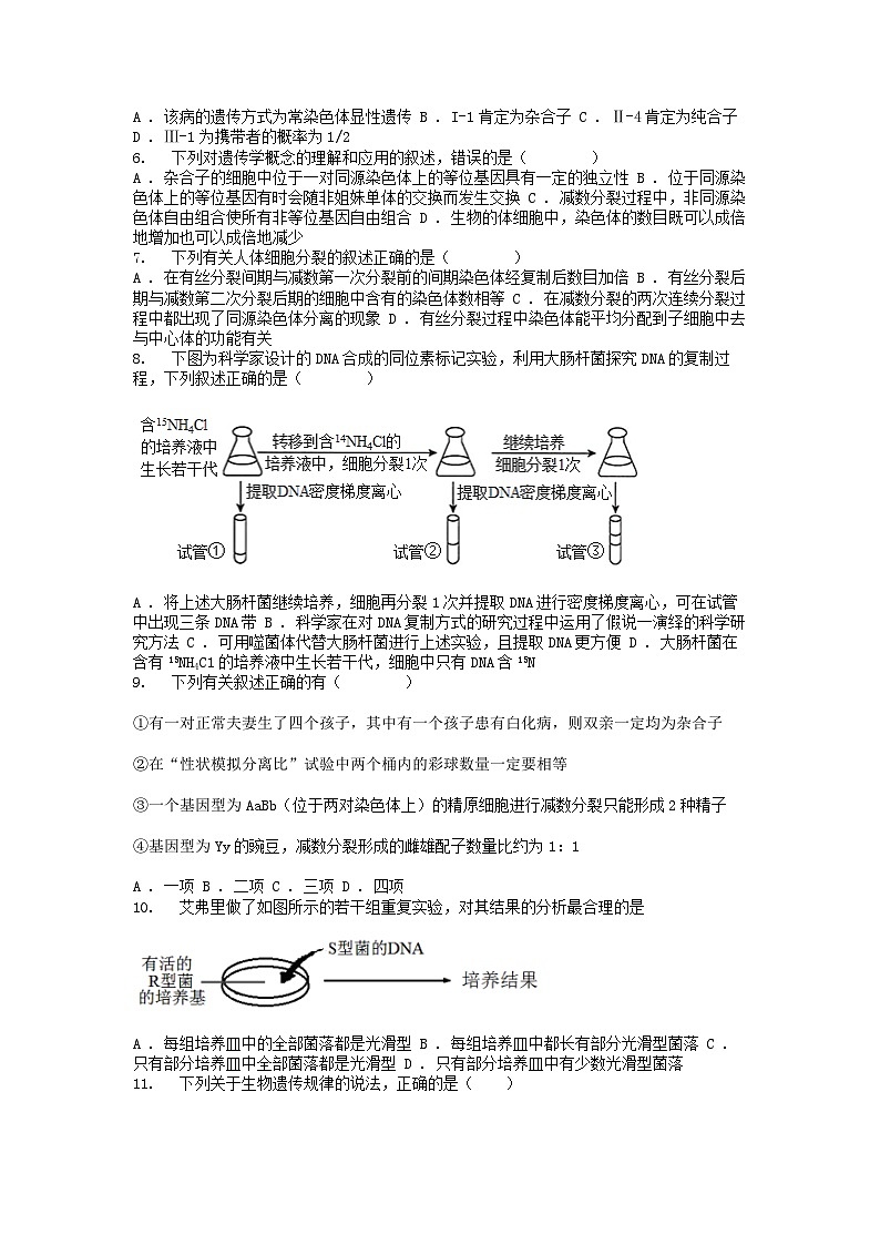 [生物]广东省四会名校、广信名校2023-2024学年高一下学期第二次月考生物试题02