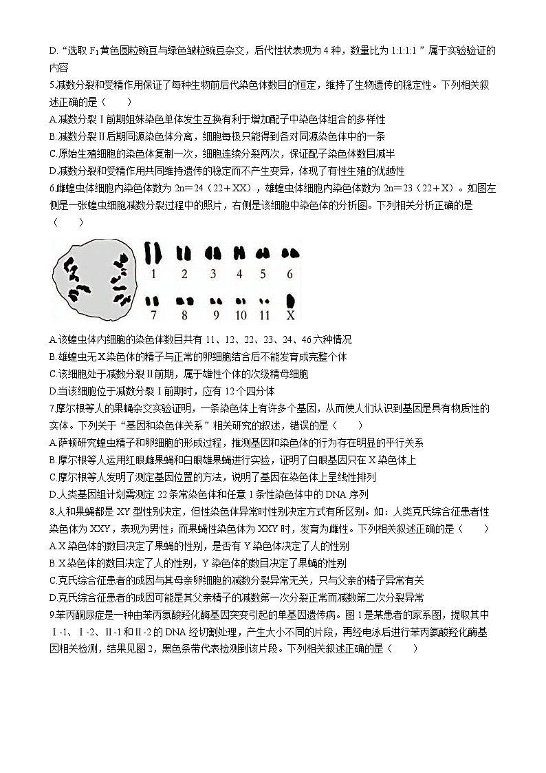 湖北省部分省级示范高中2023-2024学年高一下学期期末测试生物试卷第2页