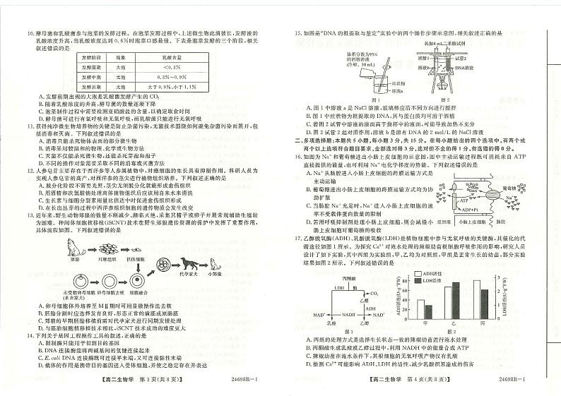 河南省新未来期末联考2023-2024学年高二下学期7月期末生物试题02