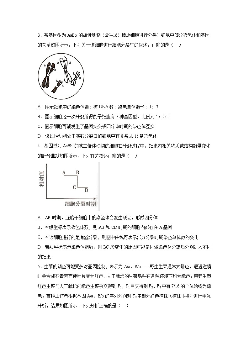 湖南省湖南省部分学校2023-2024学年高一下学期7月期末生物试题（解析版）第2页