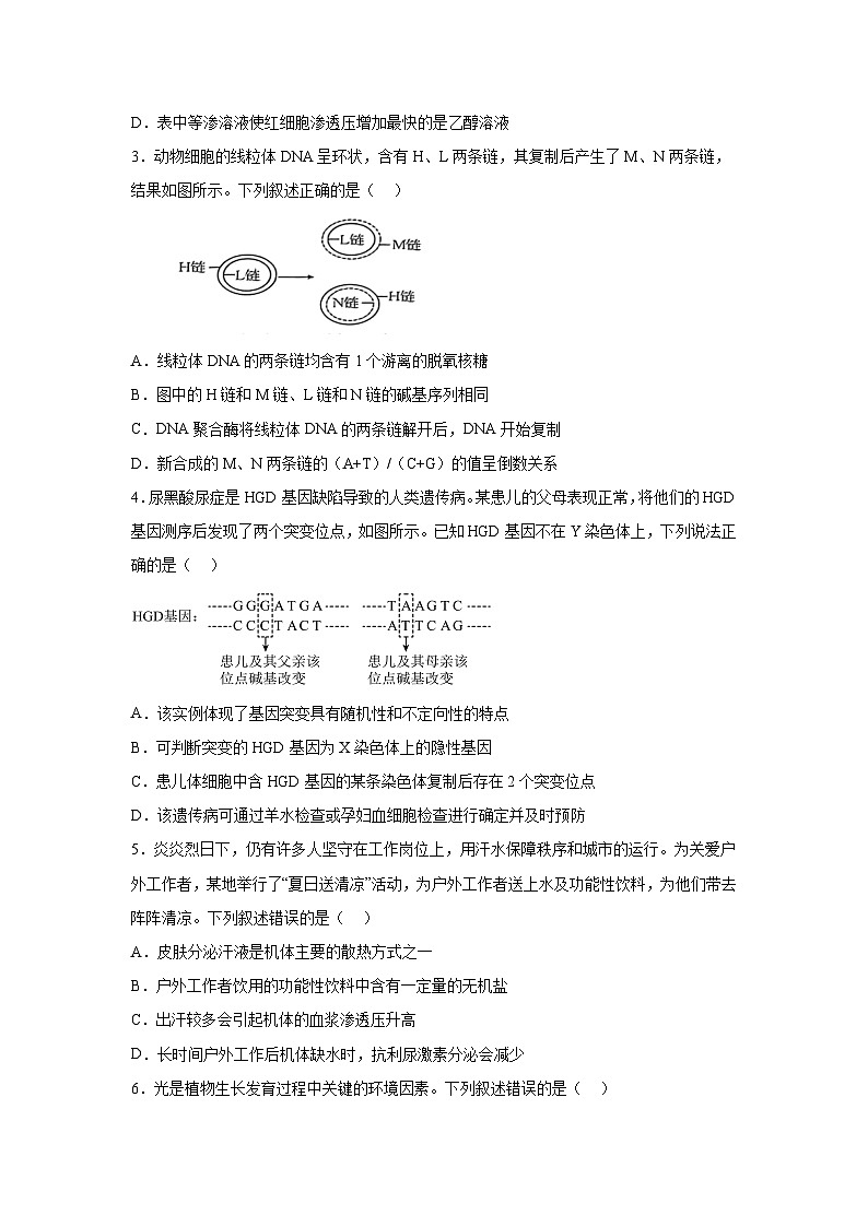 广西壮族自治区贵港市2023-2024学年高二下学期7月期末生物试题（解析版）02