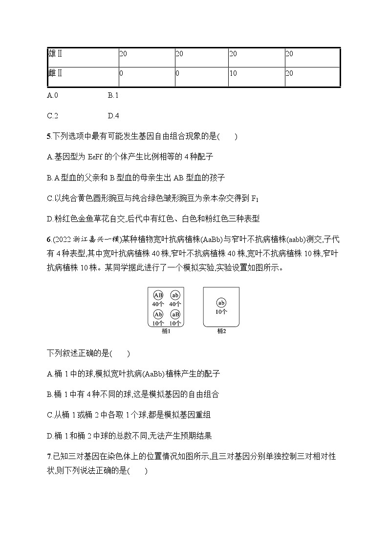 浙科版高考生物一轮复习作业23自由组合定律及其应用含答案第2页
