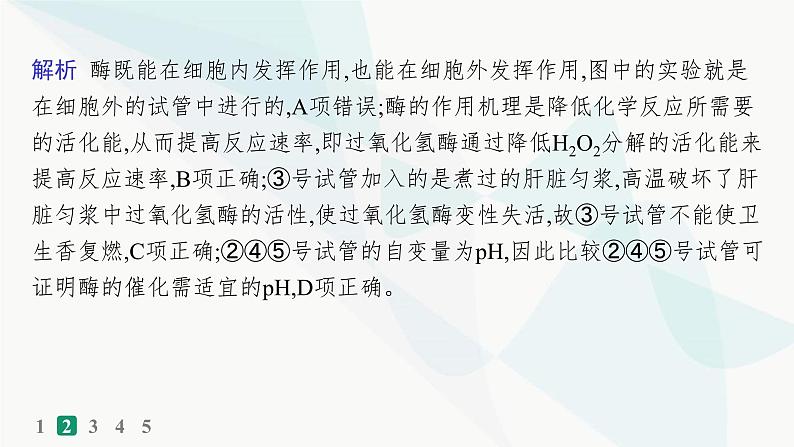 浙科版高考生物一轮复习热点练1与酶相关的实验课件第6页