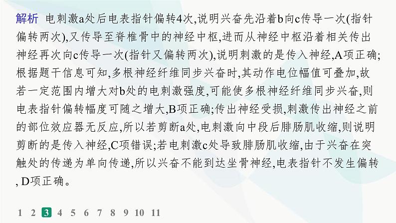 浙科版高考生物一轮复习热点练5神经调节课件07