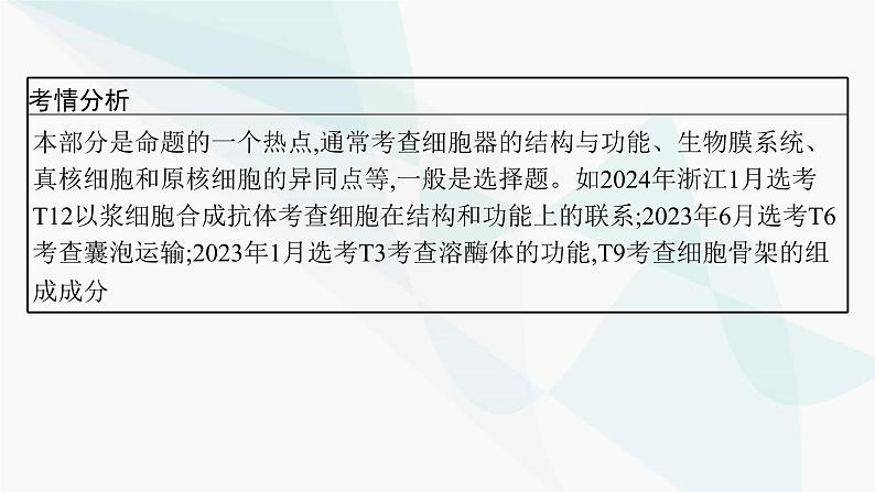 浙科版高考生物一轮复习第1单元细胞的分子组成与结构第4讲细胞质、细胞核和原核细胞课件03