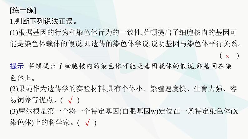 浙科版高考生物一轮复习第4单元遗传的基本规律及应用第14讲基因与染色体、伴性遗传课件08