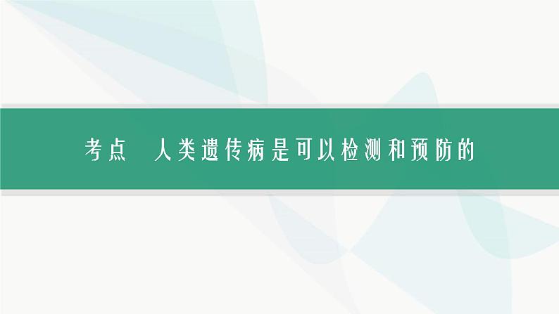 浙科版高考生物一轮复习第4单元遗传的基本规律及应用第15讲人类遗传病课件第3页