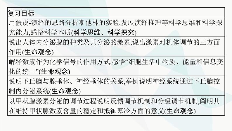 浙科版高考生物一轮复习第7单元稳态与调节第23讲体液调节课件02