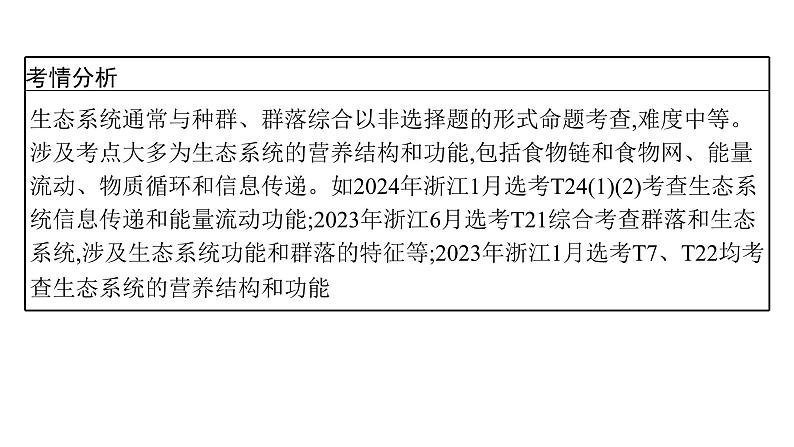 浙科版高考生物一轮复习第8单元生物与环境第28讲第1课时生态系统的成分和营养结构、生产量和生物量课件05