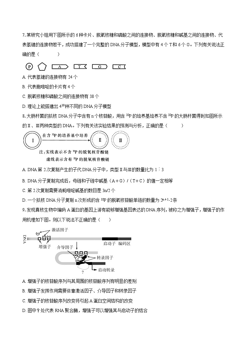 重庆市七校联盟2023-2024学年高一下学期7月期末生物试题（Word附含答案）03