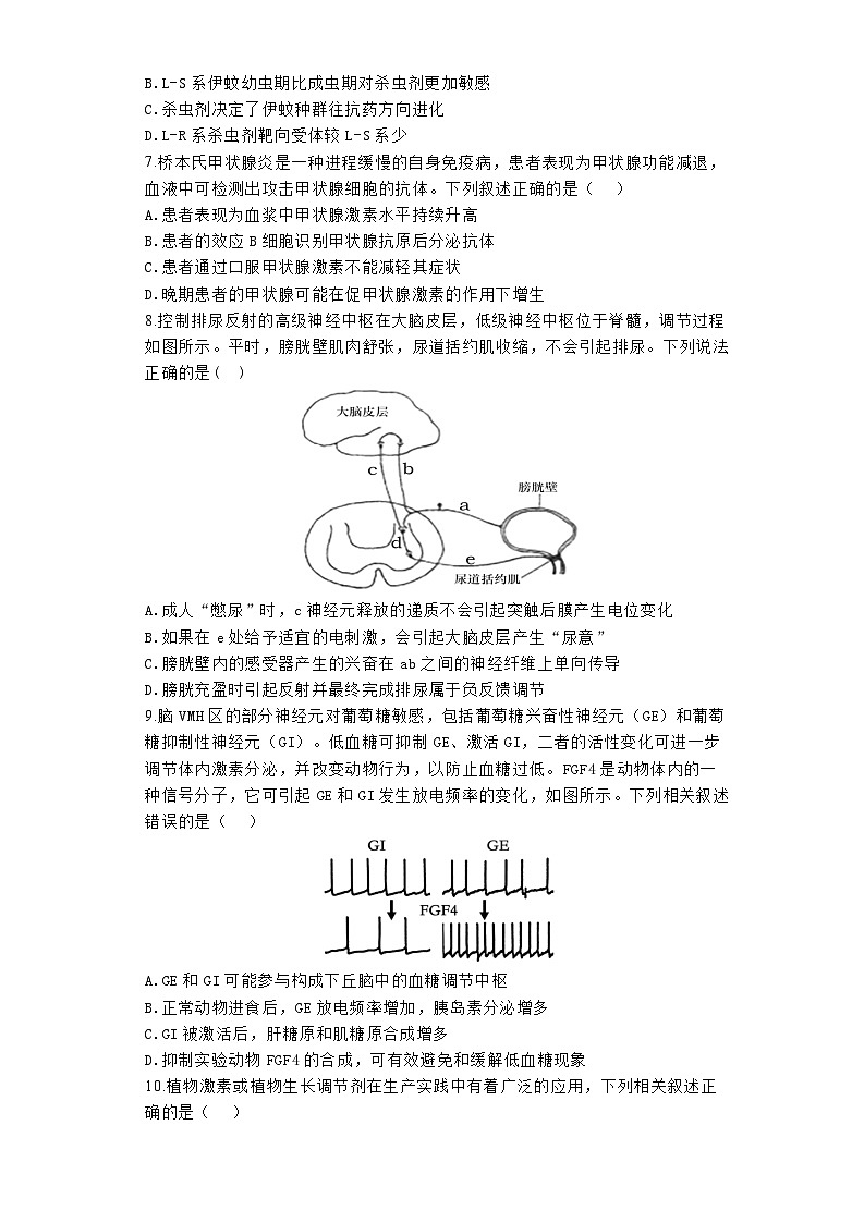 河南省鹤壁市高中2023-2024学年高二下学期期末考试生物试题03