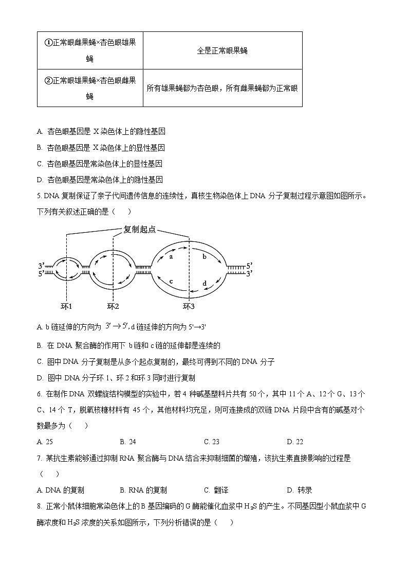 河北省定州市2023-2024学年高一下学期7月期末考试生物试卷（Word版附解析）02