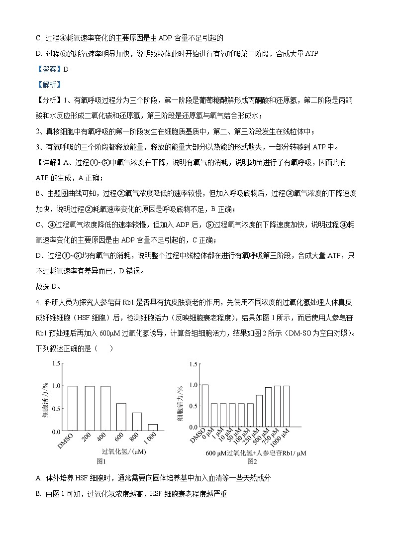 2024邵阳高二下学期7月期末生物试题含解析03