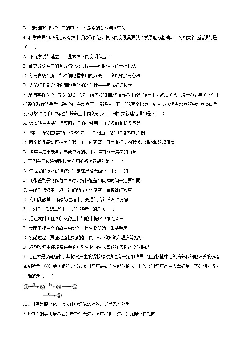 江苏省徐州市2023-2024学年高二下学期6月期末考试生物试题 Word版含答案02