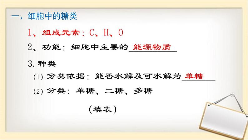 新人教版  高一 生物必修一  第二章 第三节 细胞中的糖类和脂质  课件ppt08