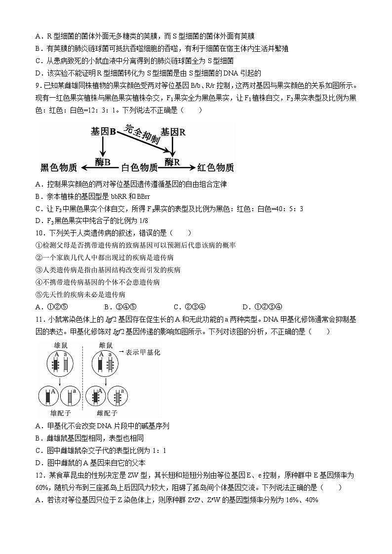 湖南省郴州市2023-2024学年高一下学期期末考试生物试卷（Word版附答案）03