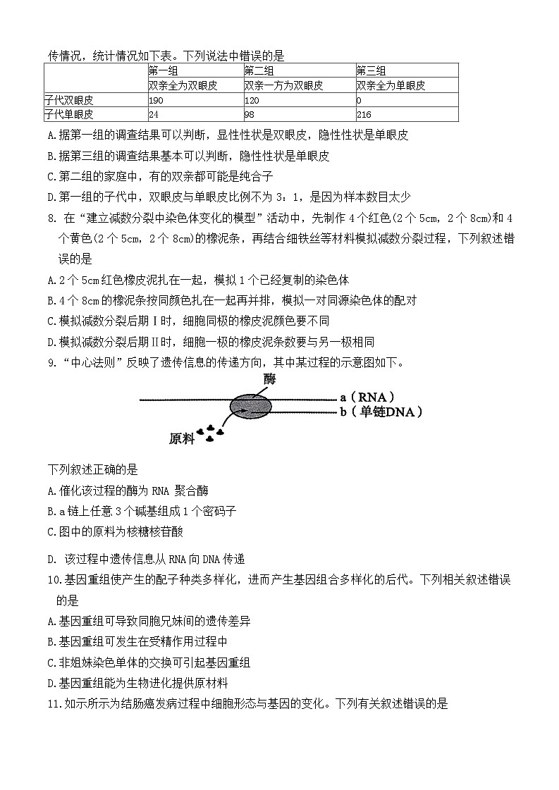 湖南省益阳市安化县2023-2024学年高一下学期7月期末生物试题第2页