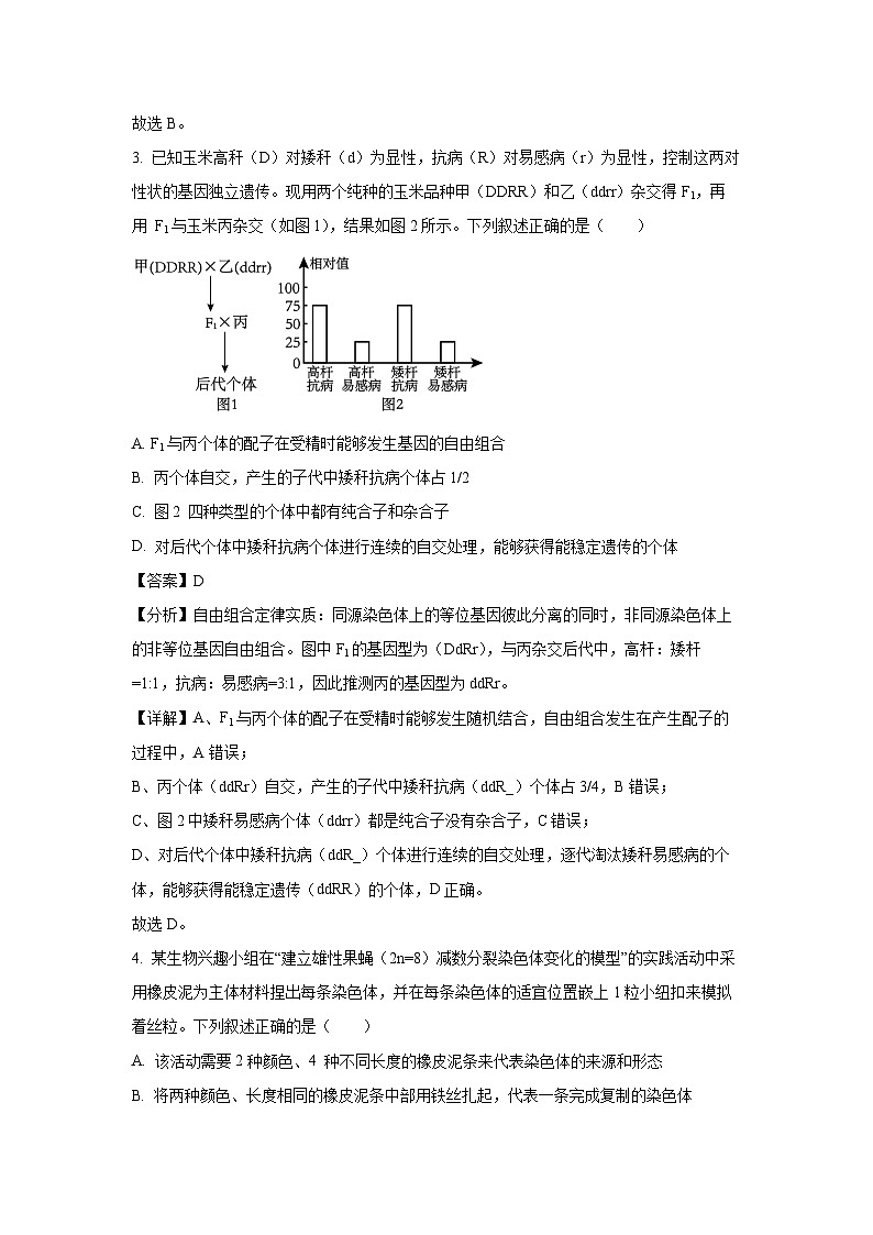 [生物]辽宁省名校联盟2023-2024学年高一下学期6月联合考试试题(解析版)03