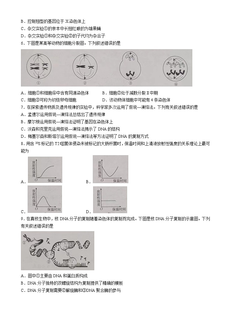 吉林省通化市靖宇中学、东辽一中等2023-2024学年高一下学期7月期末生物试题第2页