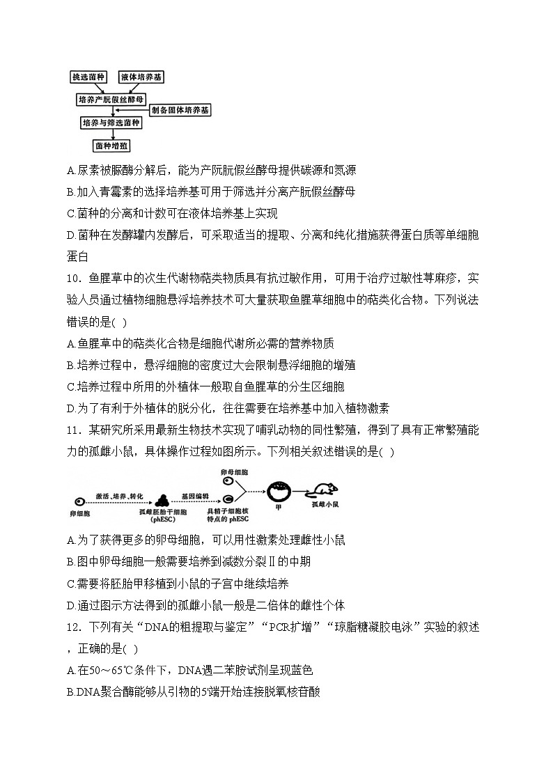河北省保定市2023-2024学年高二下学期7月期末调研考试生物试卷(含答案)03