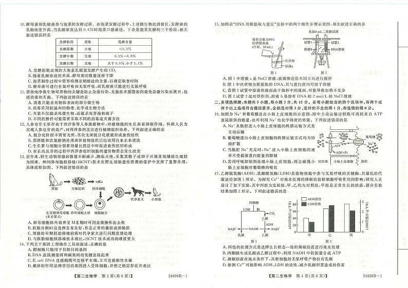 生物丨金科新未来河南省2025届高三7月期末质量检测联考生物试卷及答案02