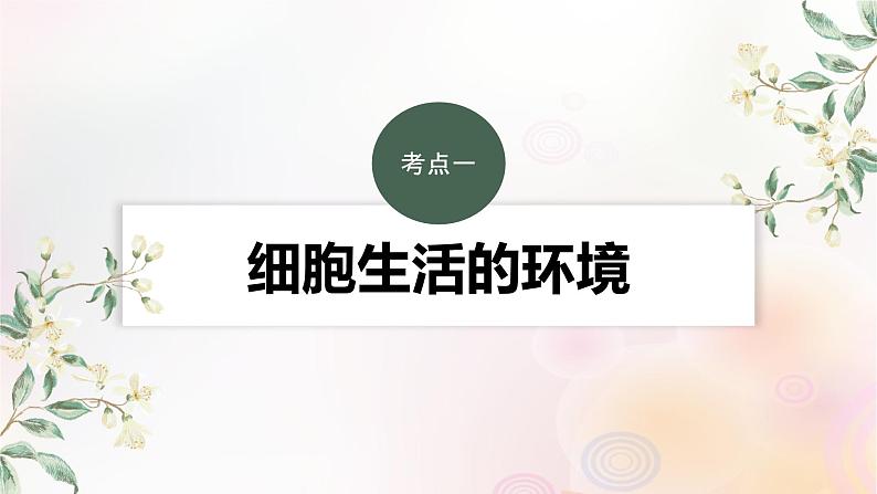 鲁湘辽新教材2024届高考生物一轮复习第八单元生命活动的调节第1课时人体的内环境与稳态课件第3页