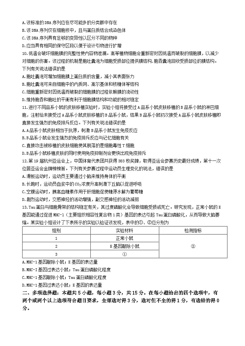 河南省林州市2023-2024学年高二下学期期末考试生物试题03