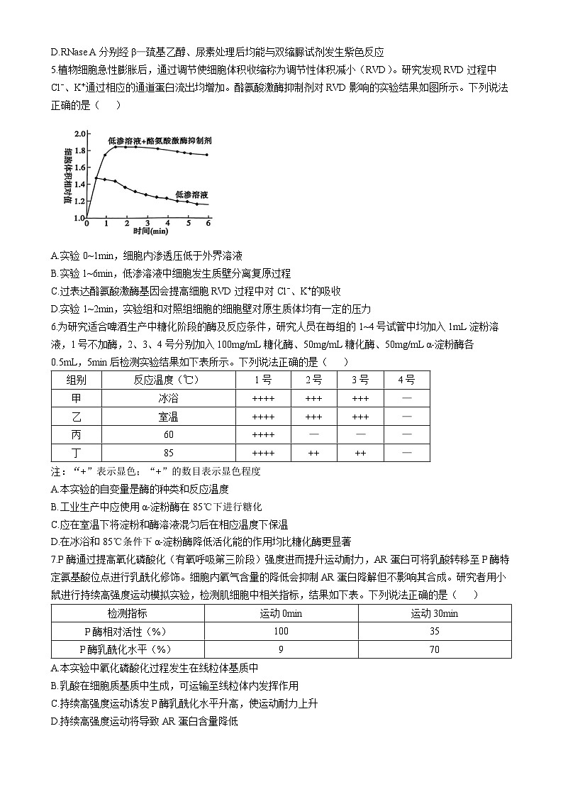 2024滨州高二下学期7月期末考试生物含答案第2页
