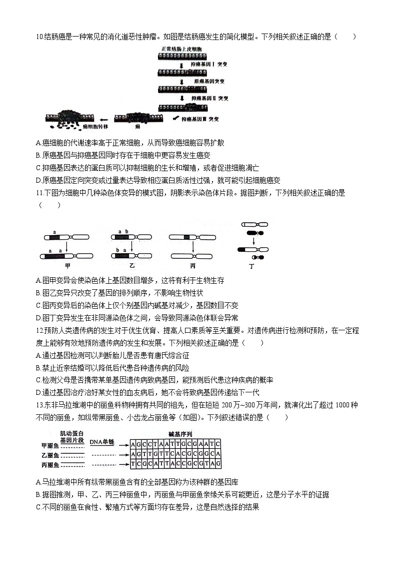 内蒙古自治区兴安盟乌兰浩特第一中学2023-2024学年高一下学期期末考试生物试题第3页