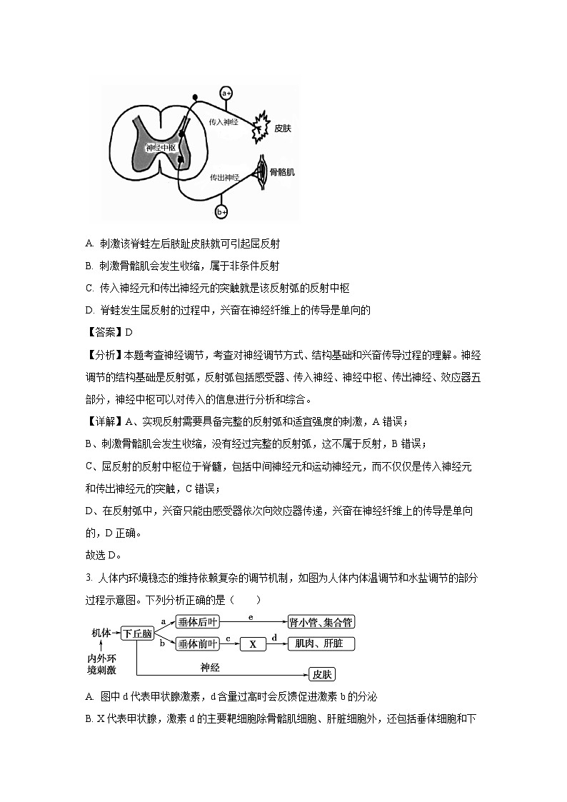 [生物][期末]陕西省西安市西安市部分学校联考2023-2024学年高二下学期6月期末试题(解析版)02
