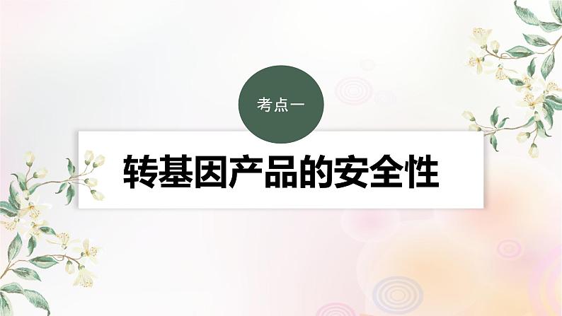 鲁湘辽新教材2024届高考生物一轮复习第十单元生物技术与工程第8课时生物技术的安全性与伦理问题课件第3页