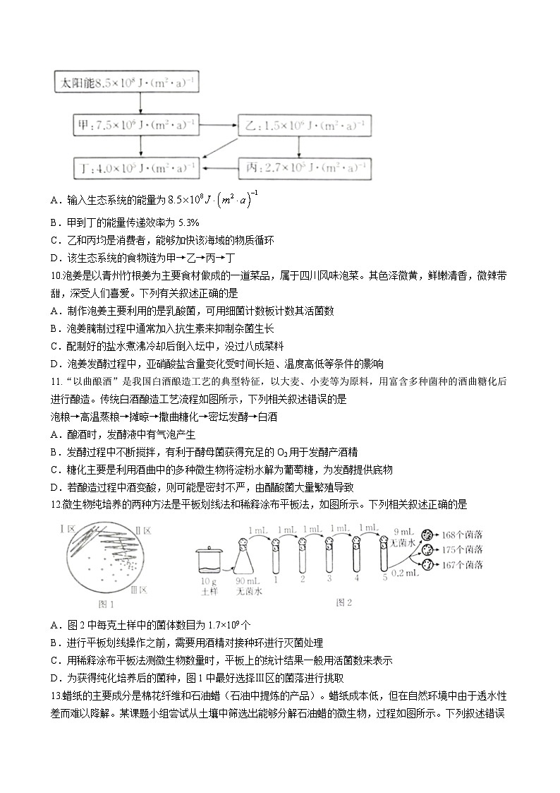 新疆维吾尔自治区部分名校2023-2024学年高二下学期期末联考生物试题03
