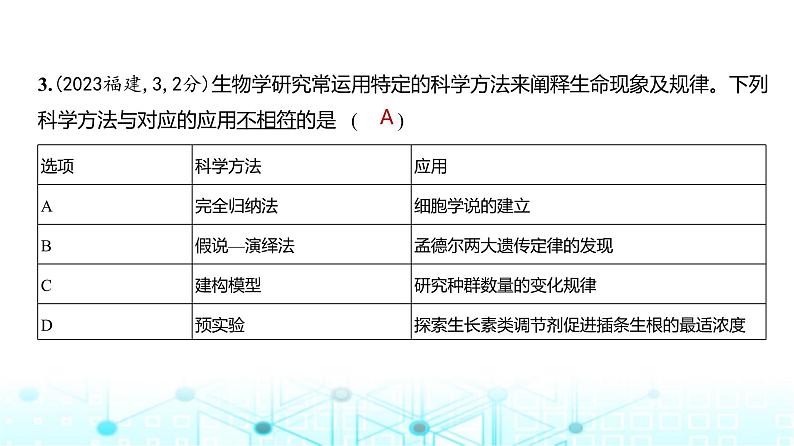 新高考生物总复习专题2细胞的结构与功能练习课件04