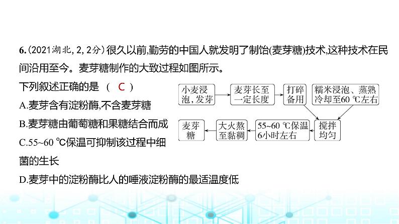 新高考生物总复习专题4酶与ATP练习课件07